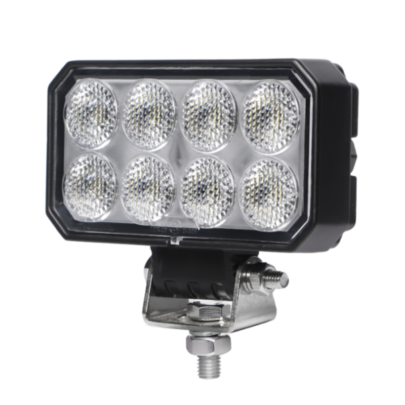 0605-32 Rectangle Car Truck Offroad Led Work Light 4.4″ 32W 9-32V Luminus 3150LM Flood Beam Double Rows