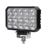 0605-60 Rectangle Auto Truck Offroad Led Work Light 6.1″ 60W 9-32V Luminus 6200LM Flood Beam Three Rows