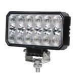 0605-66 Rectangle Auto Truck Offroad Led Work Light Low/High Beam 6.3″ 66W 9-32V Luminus 5800LM Flood Beam Three Rows