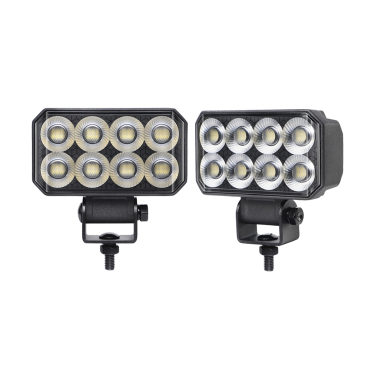High Bright KM3274 Rectangle Double Rows Led Work Lights 4.5″ 48W Flood Beam 9-30V 4000LM Philips Led Chip Waterproof