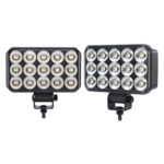 High Bright KM3275 Rectangle Three Rows Led Work Lights 6.0″ 90W Flood Beam 9-30V 6500LM Philips Led Chip Waterproof
