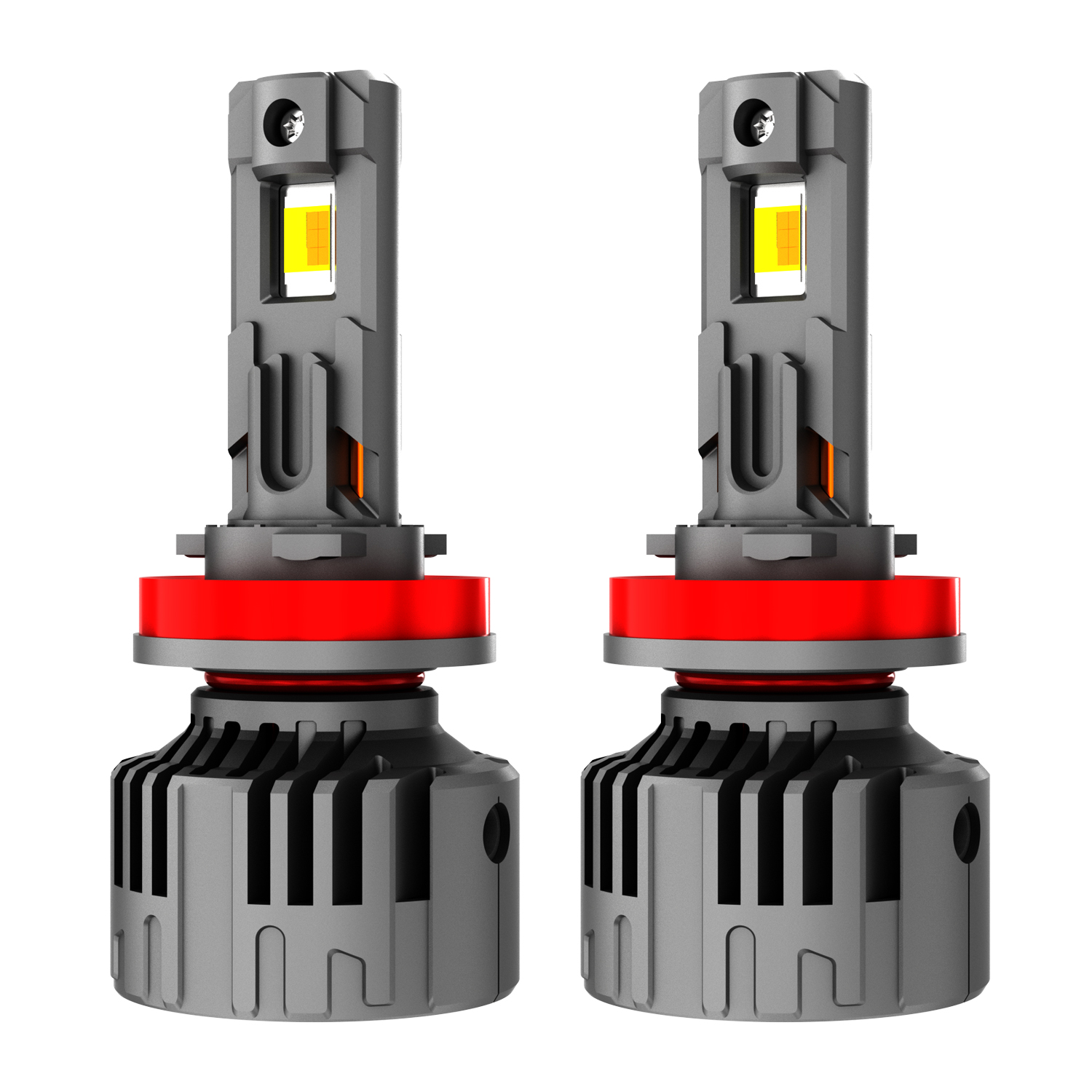 K1 Led Headlight 130W AI Control Bluetooth Led Head Lamp DRL Strobe Warning 3000K~6500K