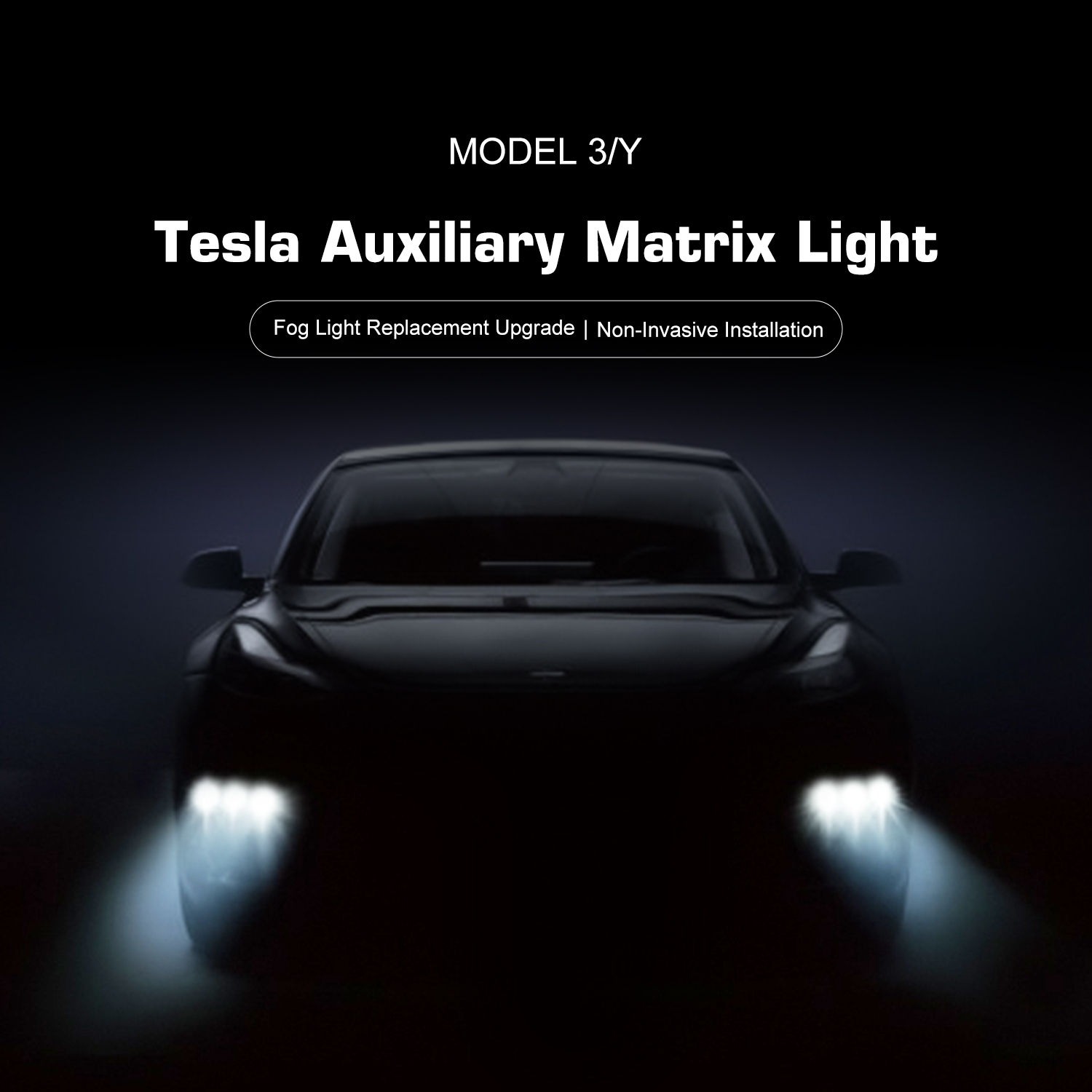 Tesla MODEL 3/Y Auxiliary Matrix Light Upgrade Fog Lamp Waterproof