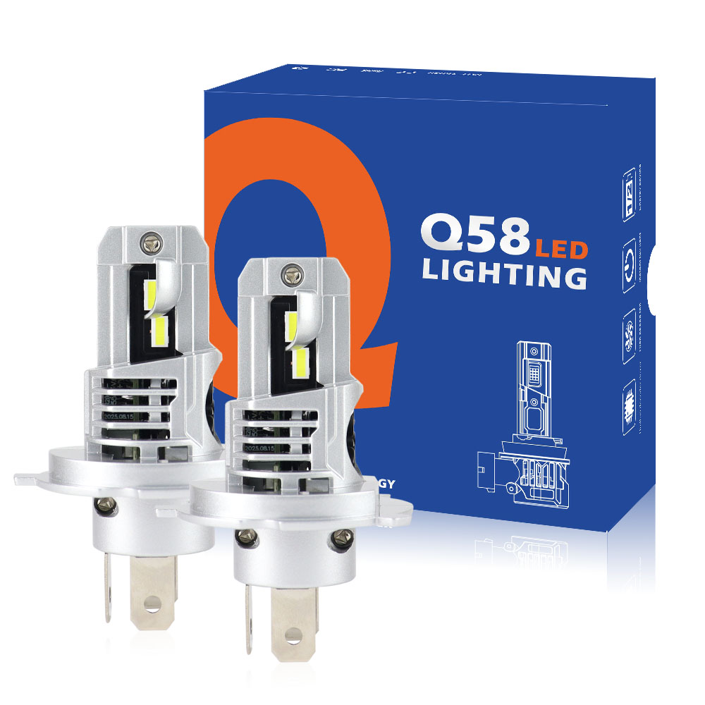 New Q58 Mini Car Led Headlight 80W All In One High Bright With Fan Cooling Waterproof