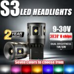 Lmusonu New Short Mini Size S3 Led Turning Brake Lights Osram 3838 6W T20 1156 1157 3156 3157 7440 7443